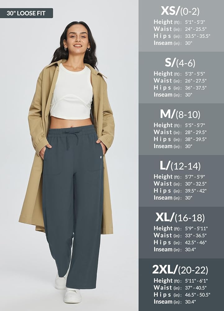 Amazon.com: baleaf Women's Wide Leg Pants Athletic Casual with